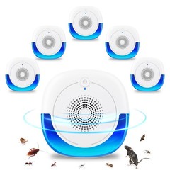 2026 Upgraded Ultrasonic Pest Control Repeller Plug in Indoor, Mouse 6 Pack