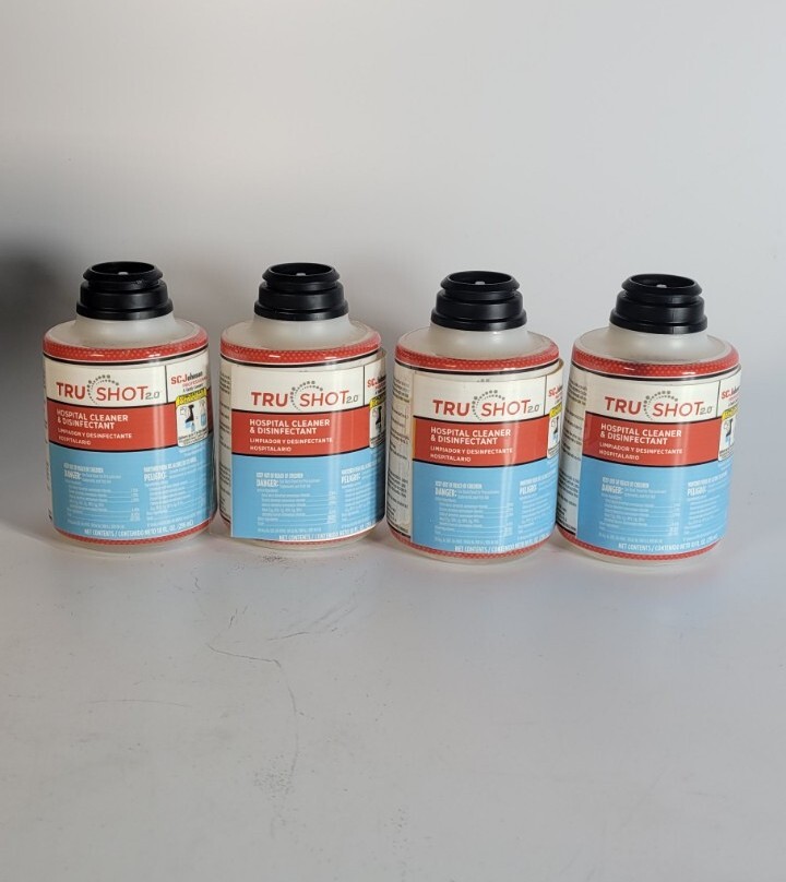4 PACK SC Johnson Professional Trushot 2.0 Hospital Cleaner & Disinfectant 10 OZ