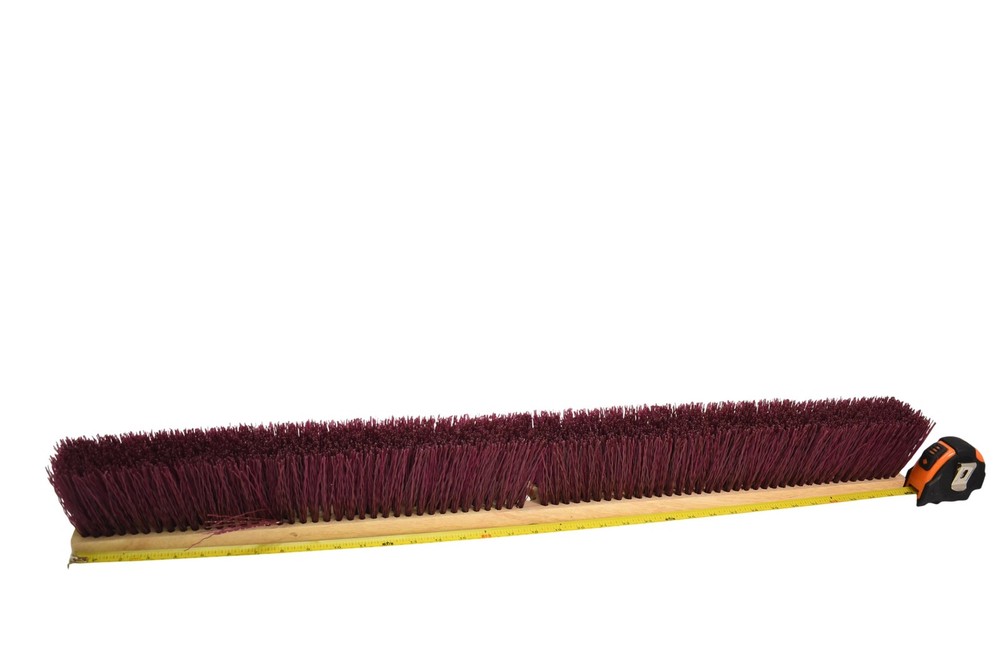 Push Broom Head Floor BWK 20336 Synthetic Bristles Wood Block Purple Threaded