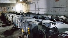 ADVANCE Warrior 34RST, 34ST Walk-Behind Floor Scrubber, in AS-IS condition.