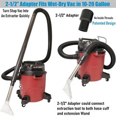 Happy Tree Universal Fit All Shop Vacs with 2-1/2″ and 1-7/8″ Large