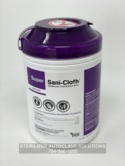 PDI Super Sani-Cloth Germicidal Disposable Wipes Q55172 6″ x 6-3/4″ 160/canister