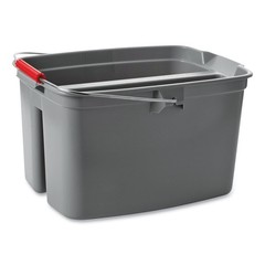 Rubbermaid Commercial 2617GRA 17 qt. Plastic Double Utility Pail – Gray New
