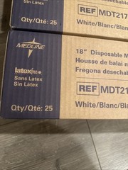 Lot Of 75 medline 18″ disposable microfiber mop MDT217DISPZ
