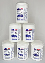 Lot of 6 – Diversey Oxivir TB Disinfectant Wipes 160 Ct Canister Unscented – NEW