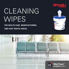 6 Pack WypAll HYDROKNIT 570CT General Purpose Wipes: 12 x 6″ Sheet
