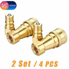 2 Sets Carpet Cleaning 1/4″ Brass Quick Disconnect for Wand Hose