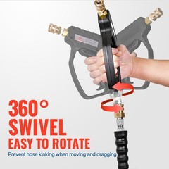 5000 PSI Pressure Washer Short Gun with Swivel Plug Coupler Stubby Trigger Handl