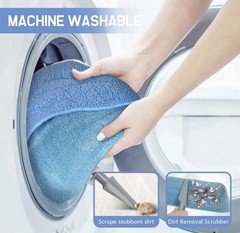 18″ Professional Microfiber Mop Floor Cleaning System, Flat with Blue
