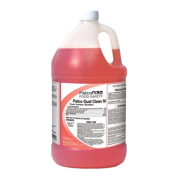 PATCO QUAT CLEAN SANITIZER GALLONS-FOOD SERVICE SANITIZER – NO RINSE CONCENTRATE