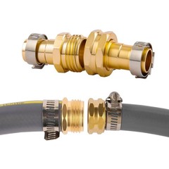 4 Set Garden Hose Repair 4 Set, Fit for 3/4″ or 5/8″ hose(Female & Male)