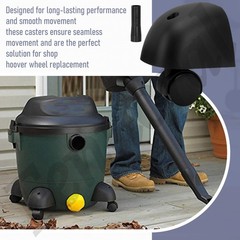 Caster Wheels & Foot Replacement Kit Fits Most of Shop Vac Vacuum and A BLACK
