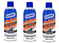 11 oz Gunk Non-Conductive Contact Cleaner Liquid 3 Pack Free Shipping
