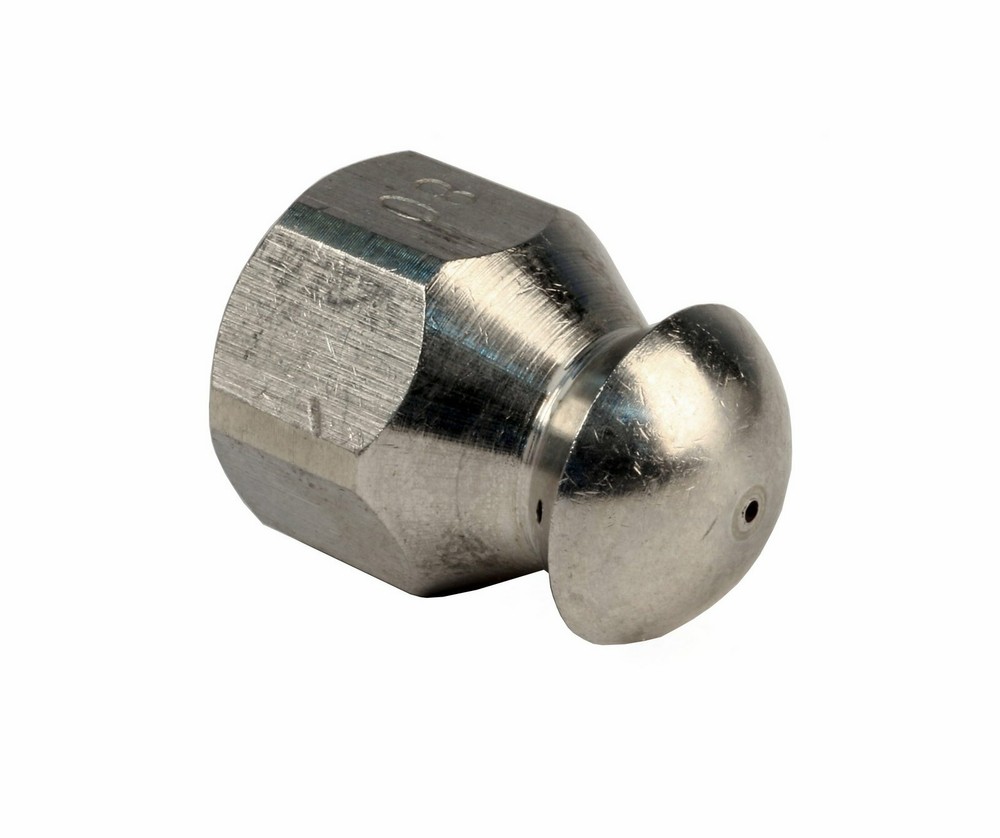 Erie Tools Button Nose 1/4″ Sewer Jetter Nozzles 8.0 Orifice