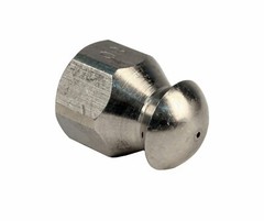 Erie Tools Button Nose 1/4″ Sewer Jetter Nozzles 8.0 Orifice