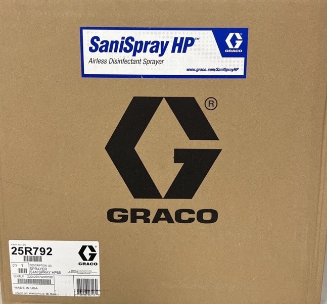 GRACO 25R792 SaniSpray HP 65 Electric Airless Disinfectant Sprayer