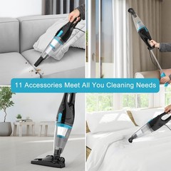 Intercleaner Corded Vacuum Cleaner, 15KPa Powerful Suction with 400W #3 Black
