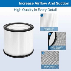 2Pcs Filter Cartridge For Shop Vac Wet Dry Replace 90304 9030400 903-04-00