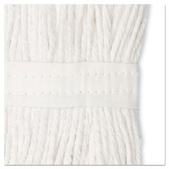 Boardwalk 224CCT 24 oz. Cotton Premium Cut-End Wet Mop Heads – White (12/Ct) New
