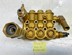 USED – COMET ZWD-K4040G PUMP HEAD W/ VALVES – NO SEALS OR UNLOADER # 3218.0409