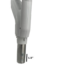 Merchandise Mecca Universal Central Vacuum 30 Ft Voltage Hose White Crushproof