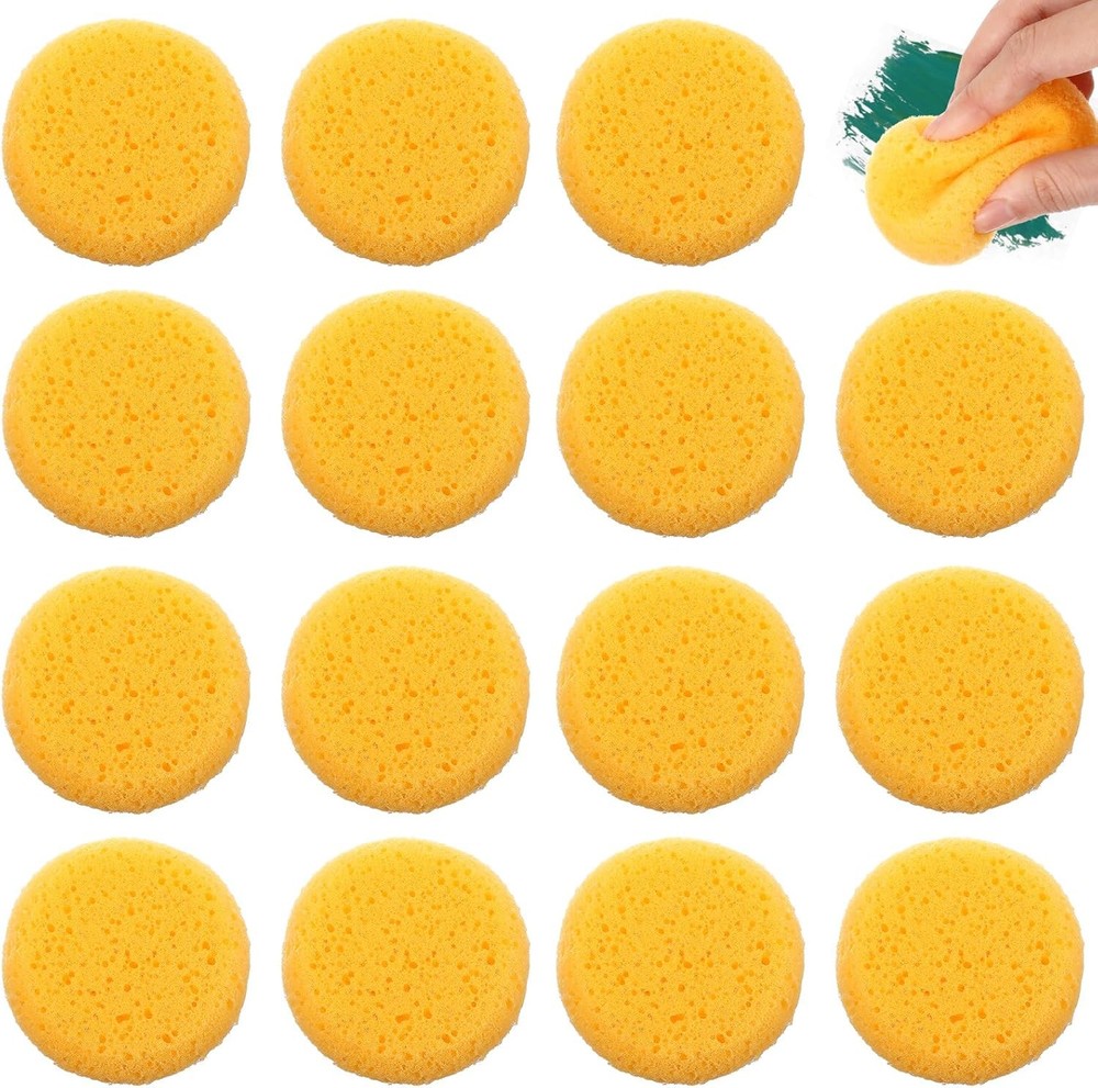 15 Pcs Pottery Spons 2.7inch, Round Ta Spons, Clay Spon for