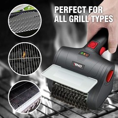 Cordless Electric Grill Cleaning Brush, 8V Rechargeable with Type-C