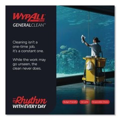 WypAll 05120 L10 9.38″ x 10.25″ Banded Windshield Wipers (140/Pk, 16 Pk/Ct) New