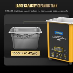 Ultrasonic Cleaning Machine Fuel Inector Cleaner Heating Adjusting Time 1.6L USA