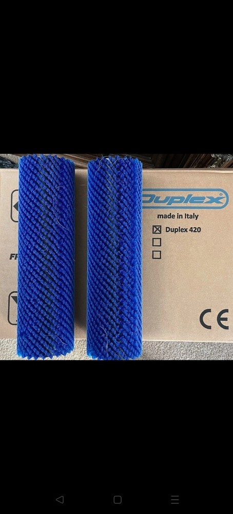 Duplex 420 Floor Scrubber Blue Hard Floor Brushes Replacement 420 Steam 2PK