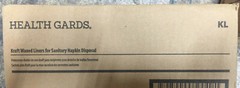 100x Bags KL HEALTH GARDS Kraft Waxed sanitary napkin Tampon disposal sacks