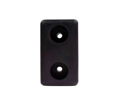 4Pack 6”x3-1/2”x3-1/2” Rectangular Rubber Dock Bumper with 2 Holes – Impact R…