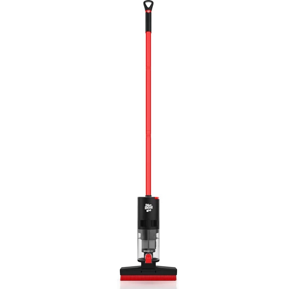 Dirt Devil Broom Vac Cordless Bagless Stick Sweeper w/ Rinsable Filter