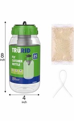 Fly Traps Outdoor- Reusable Hanging Fly Trap-Add Water Natural and Non-Toxic