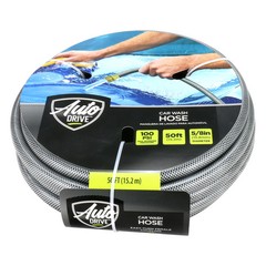 50 Foot Hybrid PVC Garden Hose for Vehicle Cleaning by Auto Drive