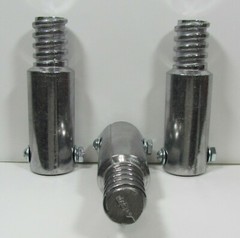 3pc Metal Threaded Tips For 3/4″ (.75″) Wood Poles. (Buy 3 Get 1 Free) E