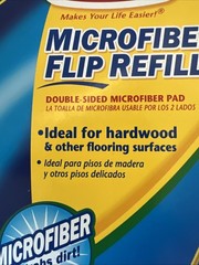 2 NEW O-Cedar Flip Mop Refills Microfiber Dual Side Action for Hardwood Floors
