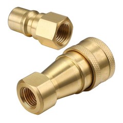 2 Sets Carpet Cleaning 1/4″ Brass Quick Disconnect for Wand Hose
