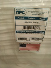 200) BRADY / SPC ABSORBENTS. BPO200 Absorb Pad, Oil-Based Liquids, White, 15U859