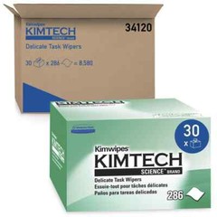 Kimtech 34120 Clean Room Wipes: Dry Pop-Up, 8.2 x 4.1″ Sheet, White