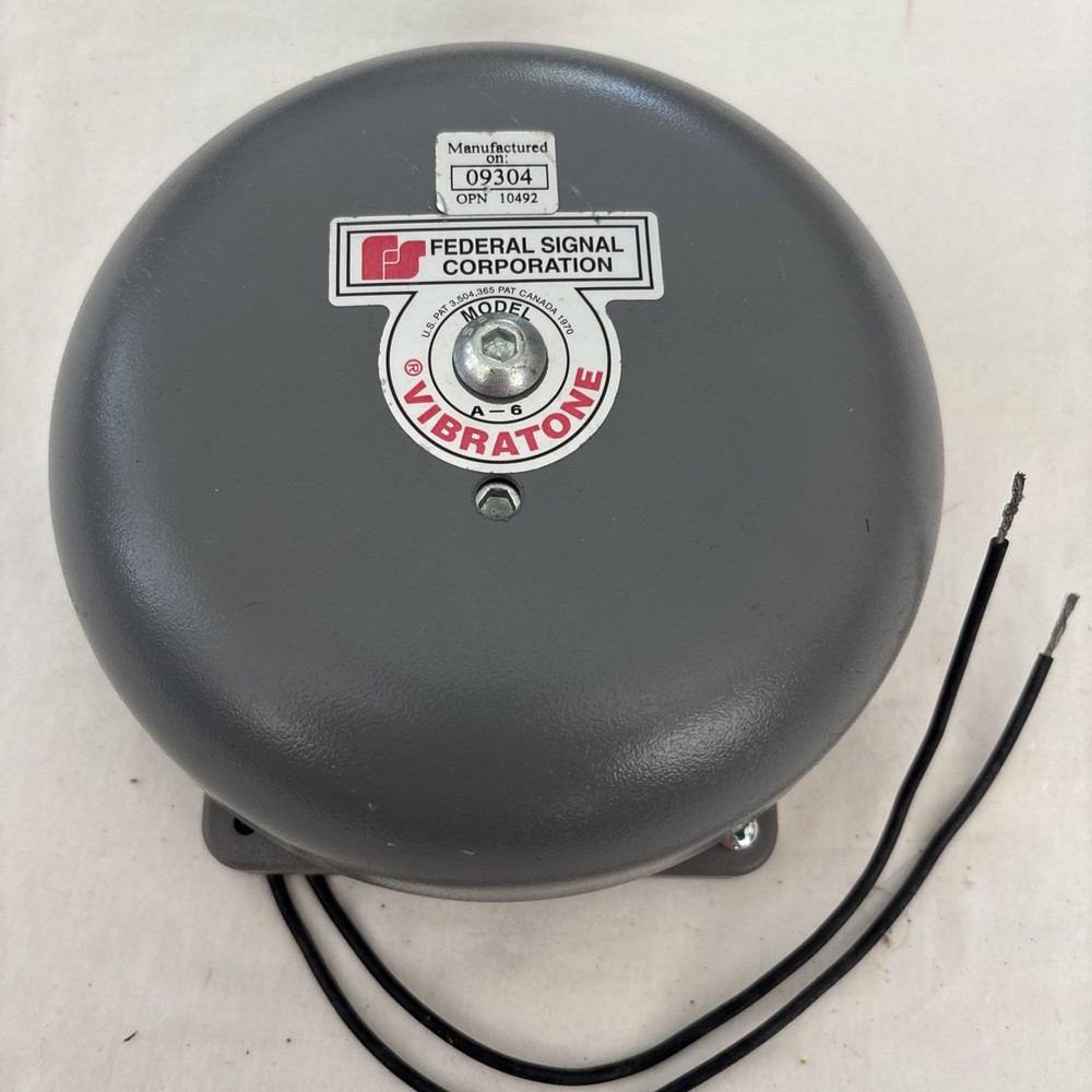 FEDERAL SIGNAL Corporation VIBRATONE A-6 NOS