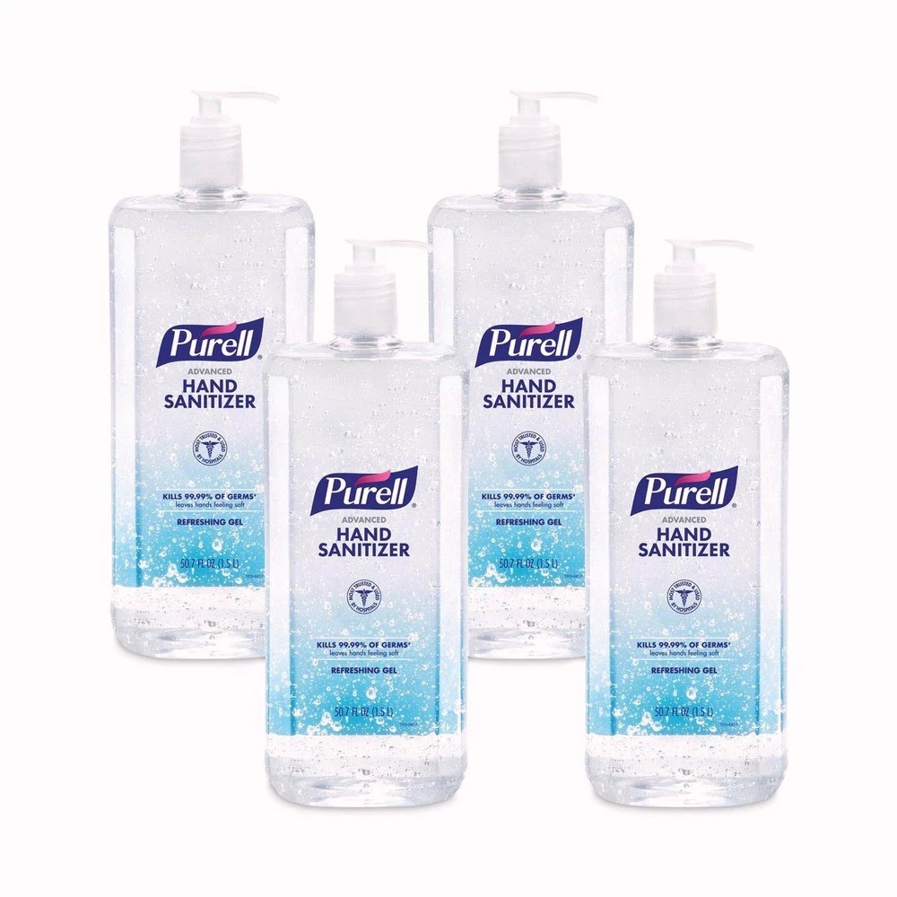 PURELL 501504CT 1.5 L Hand Sanitizer Refreshing Gel – Clean Scent (4/Carton) New