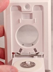 HAYDEN Central Vacuum Wall Inlet – White Square Door 1700-01 Vac Hose Outlet
