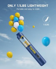 Fanttik Slim V8 APEX Car Vacuum, 4-in-1 Portable Mini Cordless Vacuum Blue