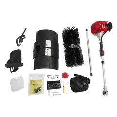 52cc Gas Power Hand Held Sweeper Broom Driveway Turf Artificial Grass Snow Clean