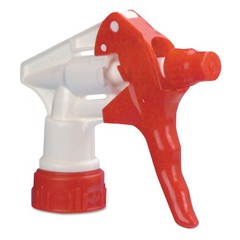 Boardwalk? Trigger Sprayer 250, 9.25 Tube Fits 32 oz Bottles, Red/White, 24/Cart
