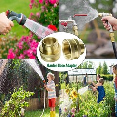 YOUHO Garden Hose Adapter Connector Heavy-Duty, Solid Brass Fittings Female t…
