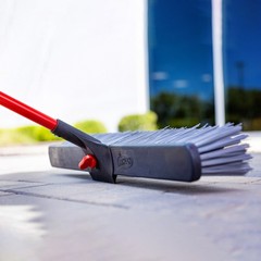 Libman 24in. Rough Surface Push Broom, 60in.L Handle, Model# 879