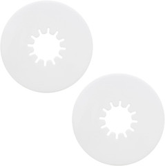 5th Wheel Lube Plate 10″ White (2-Pack) – Heavy Duty Polyethylene Pads