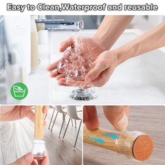 32PCS Upgraded Silicone Universal Small(Fit:0.79″-1.18″), Transparent-32pcs